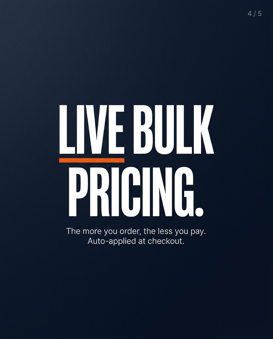 Slide 4 — Live bulk pricing